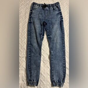 Urban ID Denim Blue Jean Joggers Men Size XS